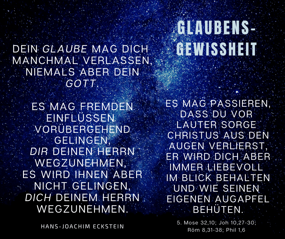 Glaubensgewissheit, #hansjoachimeckstein, #ecksteinhansjoachim, #ecksteinproduction