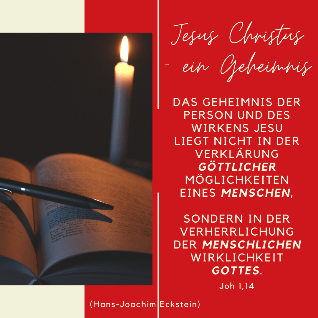 Jesus-Christus-ein-Geheimnis, Hans-Joachim-Eckstein,#ecksteinhansjoachim, #hansjoachimeckstein, #ecksteinproduction