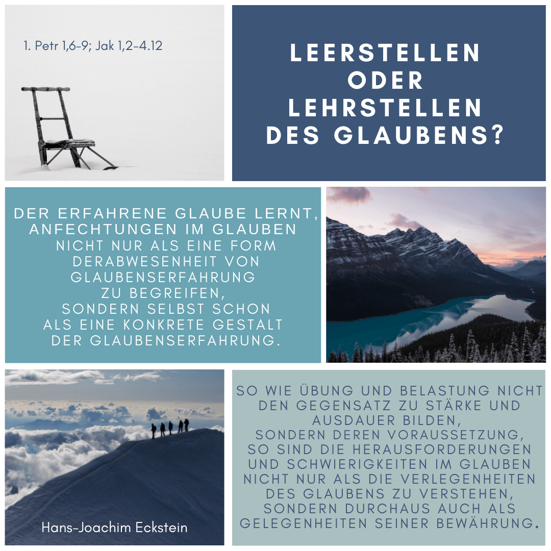 Leerstellen oder Lehrstellen des Glaubens, Hans-Joachim Eckstein,#hansjoachimeckstein, #ecksteinhansjoachim, #ecksteinproduction
