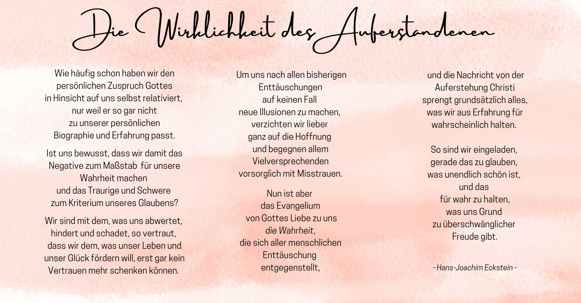 Ostern, Auferstehung, Auferstandener, #ecksteinhansjoachim, #hansjoachimeckstein, #ecksteinproductio