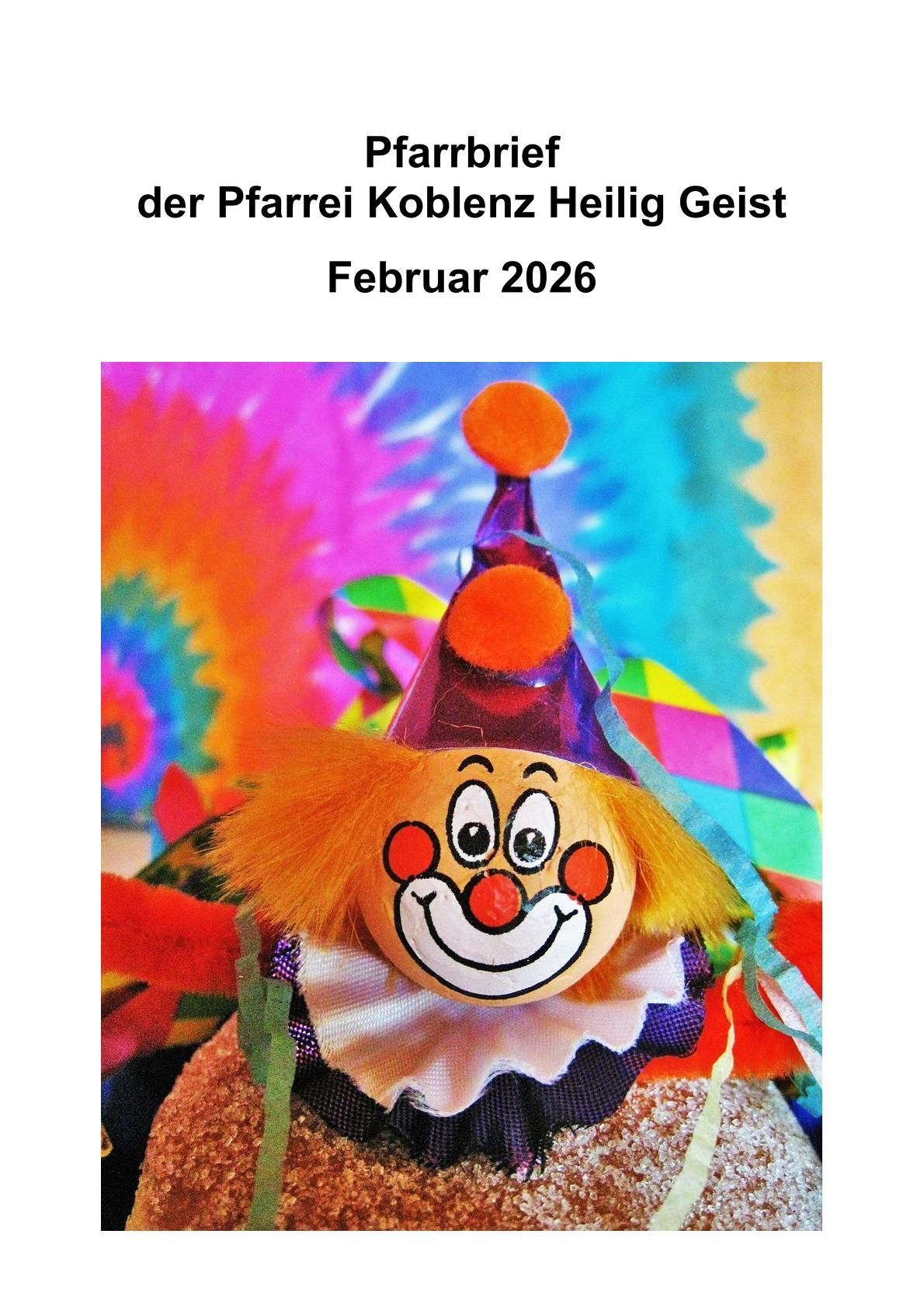 Pfarrbrief Februar 2026