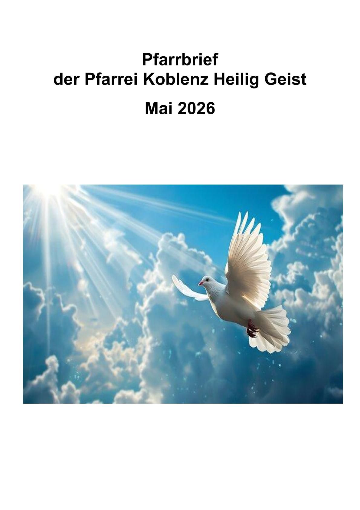 Pfarrbrief Mai 2026