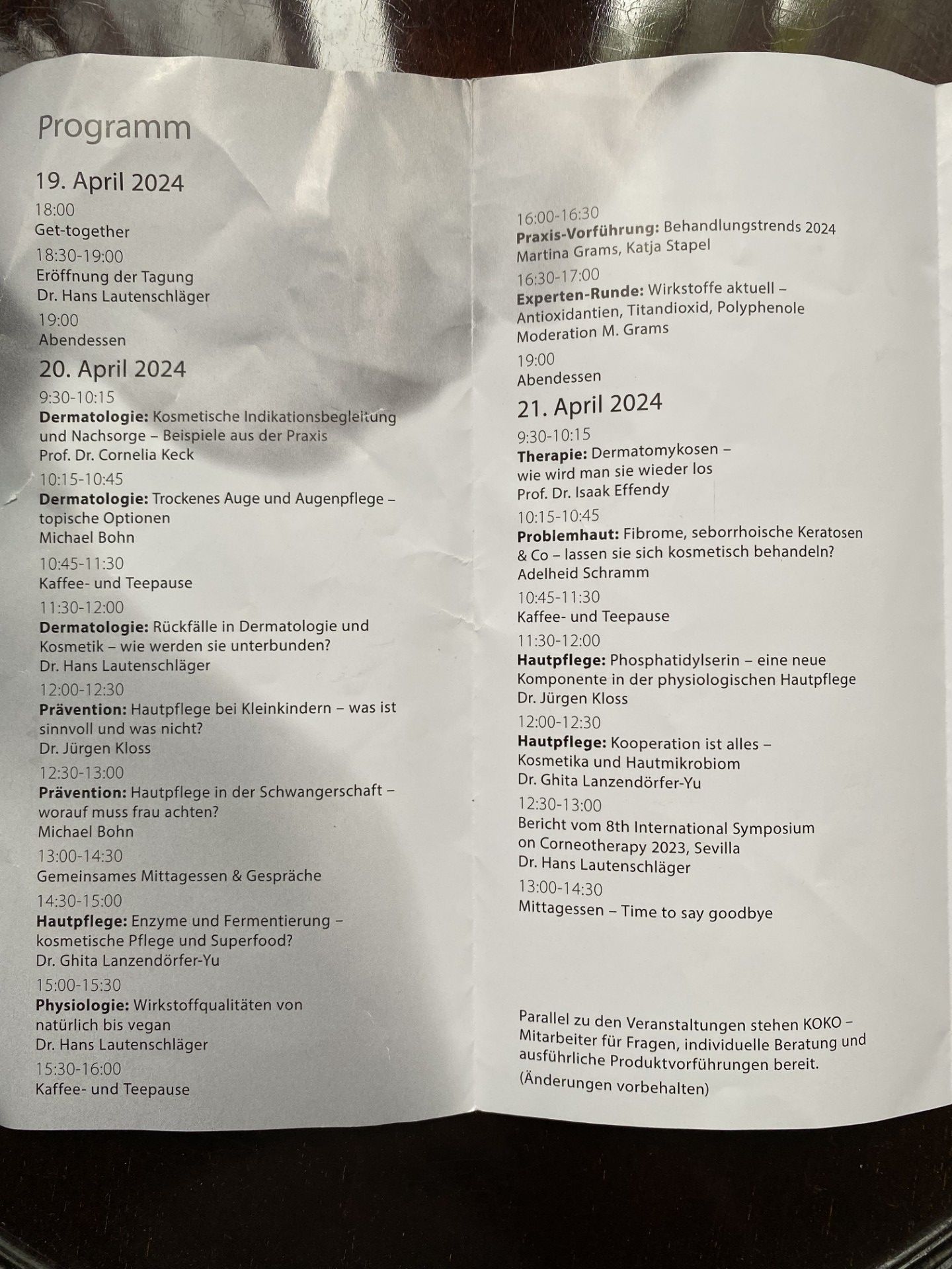 dermaviduals Tagung Inhalte