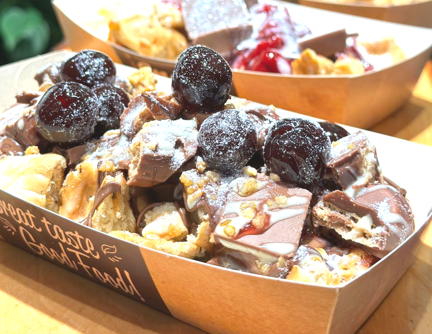 Leckere belgische Waffeln mit einzigartigen Toppings