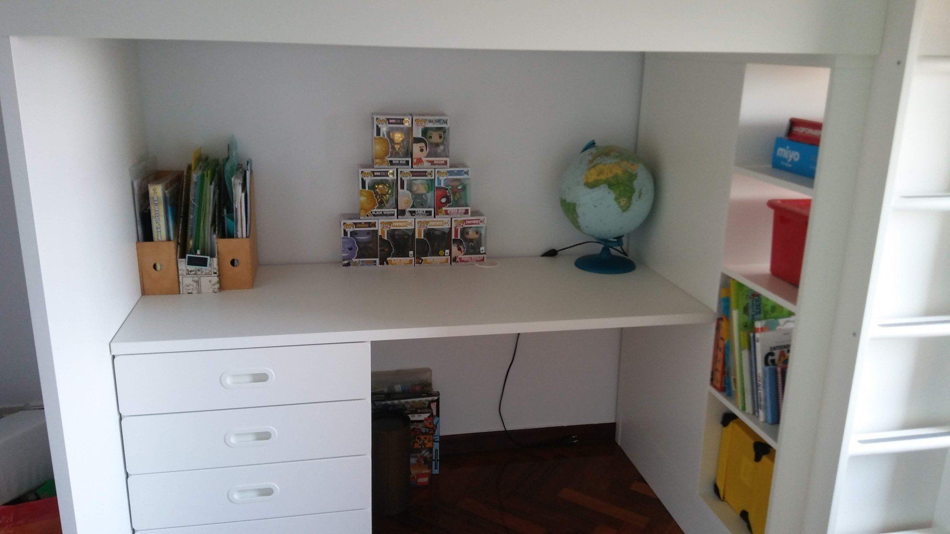 Antes y despues. Orden en habitación