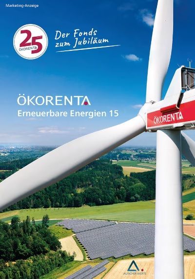 Ein Windrad der ÖKORENTA Gruppe.