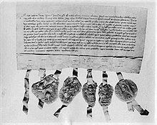 Die erste Aktien war nicht grün. Bild zeigt erste die Aktie überhaupt von einer im Juni 1288 erstmals urkundlich erwähnten schwedischen Kupfermine