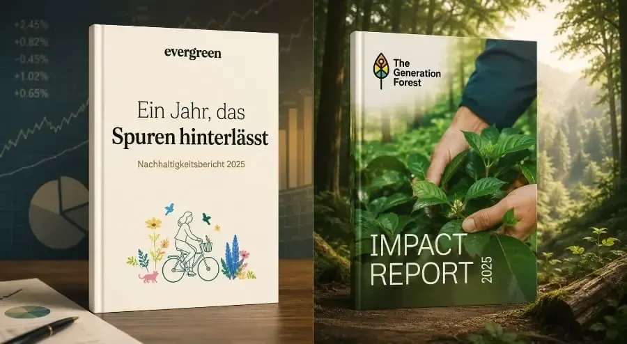 Mit einem Konto grün und nachhaltig investieren.
