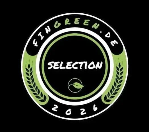 Das Fingreen Selection Logo zeichnet die besten Anbieter grüner Geldanlagen aus.