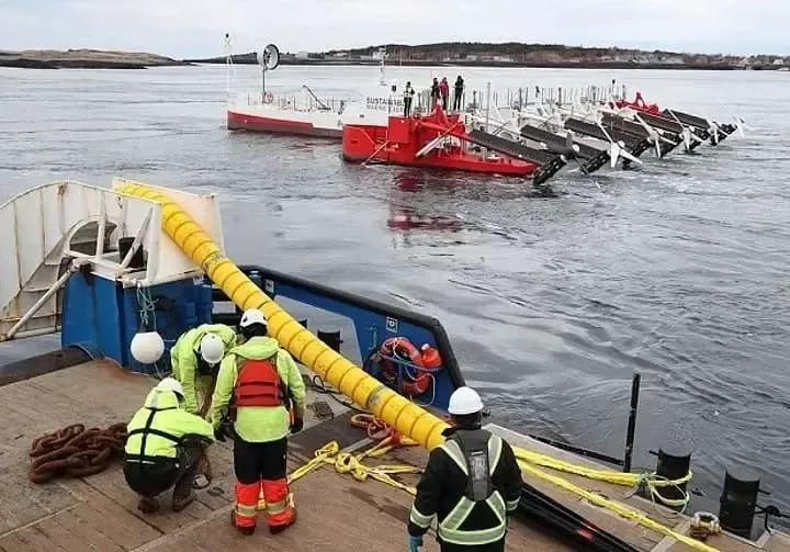 Gezeitenkraftwerk in der Bay of Fundy