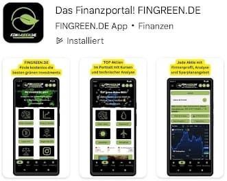 die fingreen.de App im Google Play Store