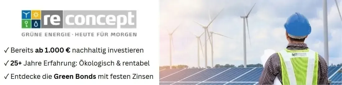 grüne Aktien Werbung für Windaktien Deutschland