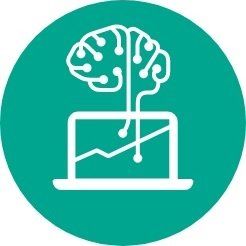 nachhaltiger Robo-Advisor Bild Laptop mit Gehirn vor grünem Hintergrund