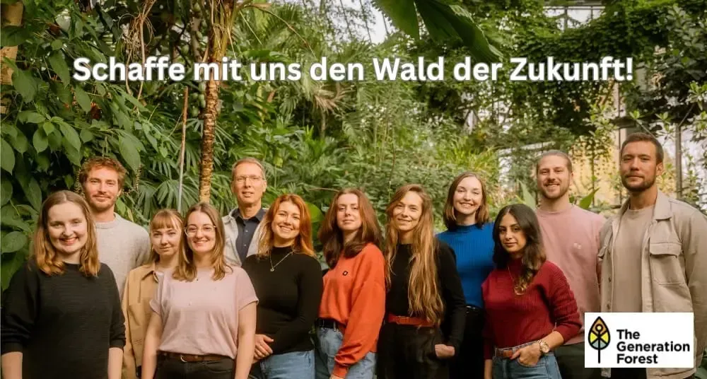 Ein Gruppenbild vom The Generation Forest eG Team für den Finanzblog von Fingreen.de