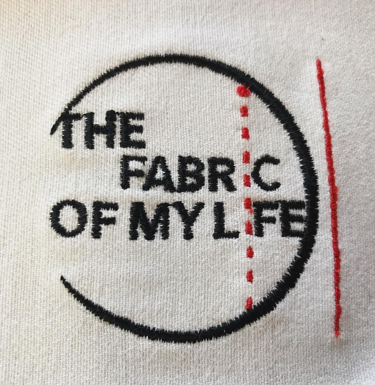 FABRIC-Logo, umgesetzt und gestickt von Textilexpertin Jenny Josten