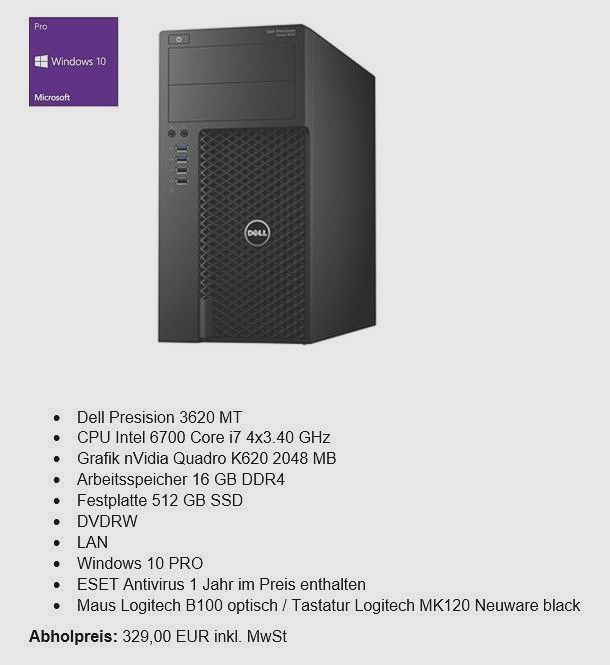 Dell Precision 3620 Midi Tower