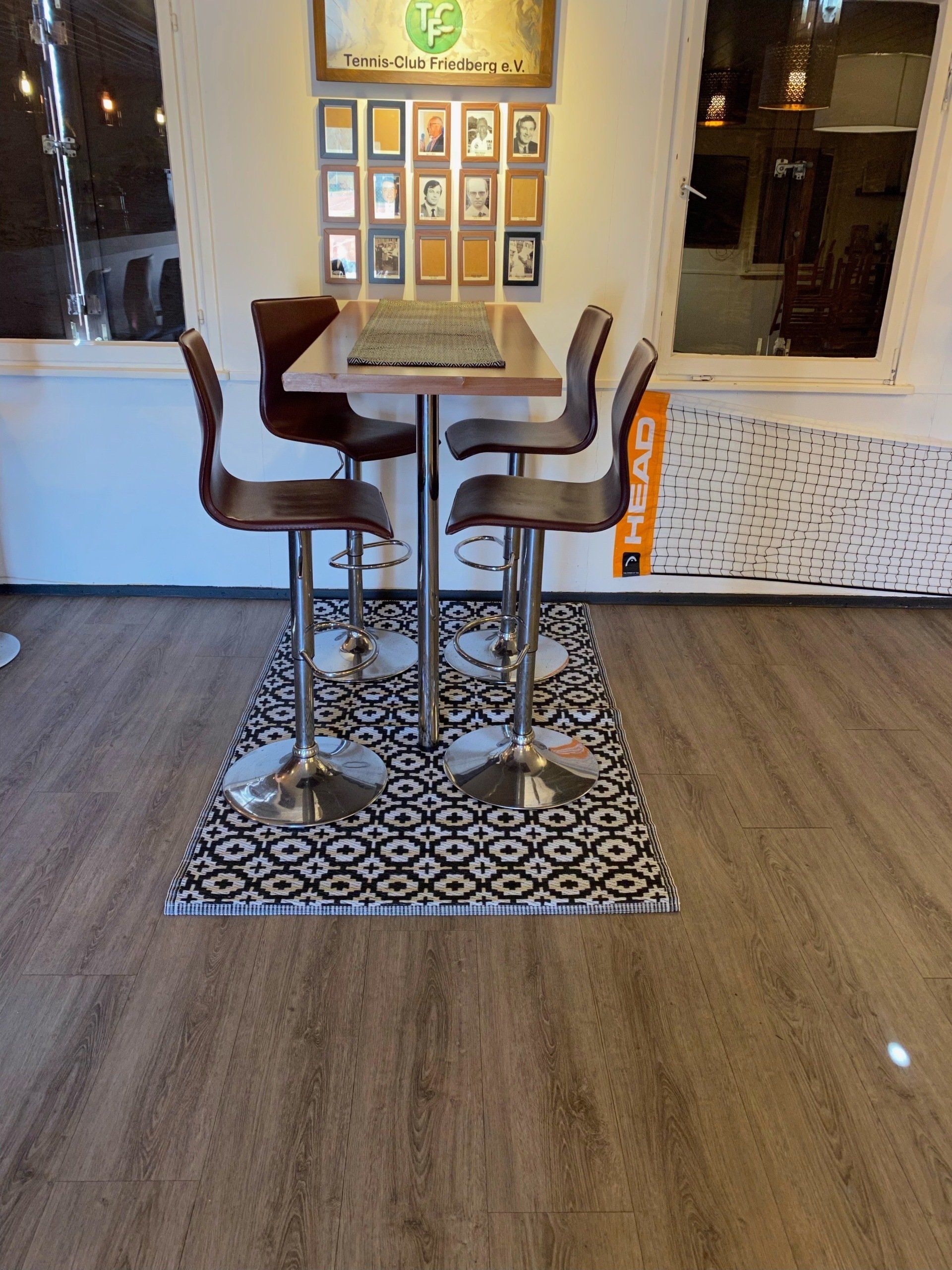 Blick in den Clubraum des TC-Friedberg