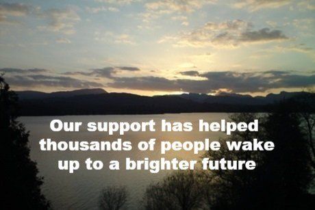 We adapt our support around individual needs Evening sunset