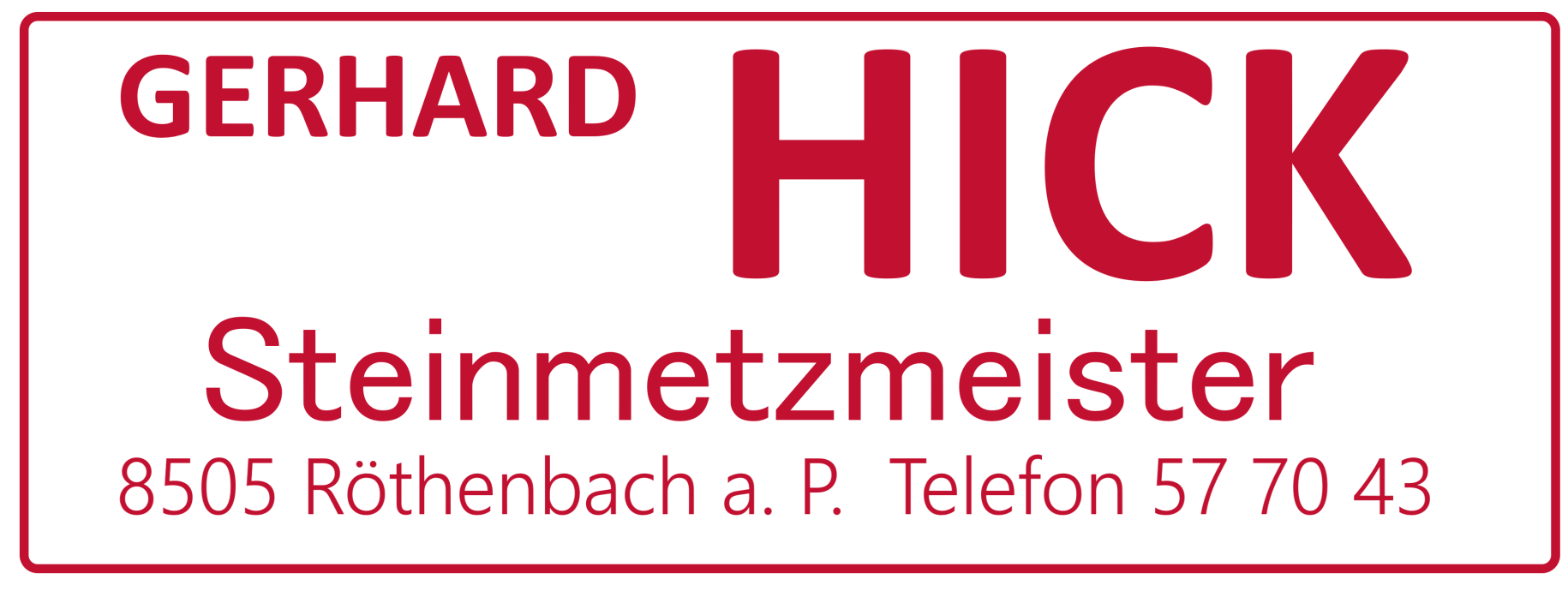 Logo Gehard Hick