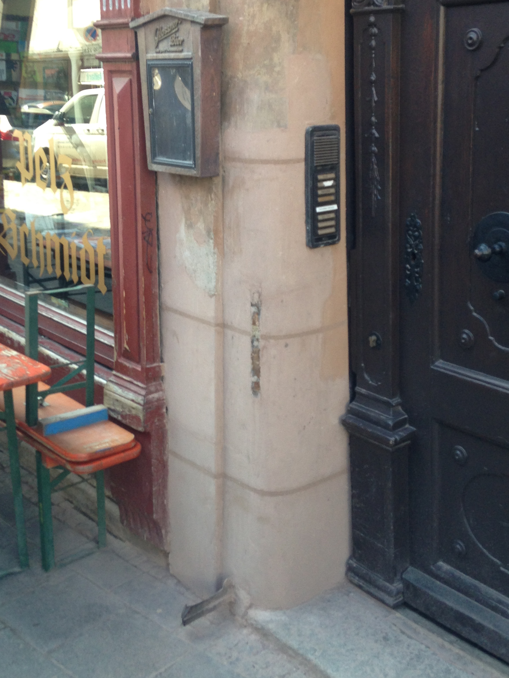 Sandstein Eingang Reparatur Laibung