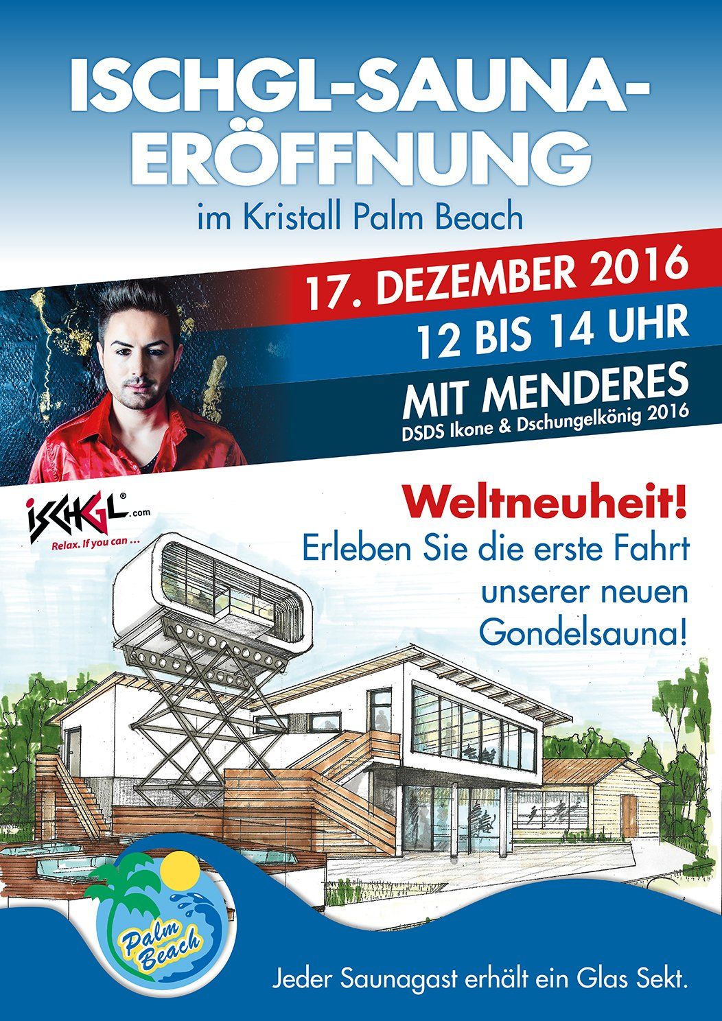Kristall Palm Beach Werbeplakat Kristall Palm Beach Werbeplakat