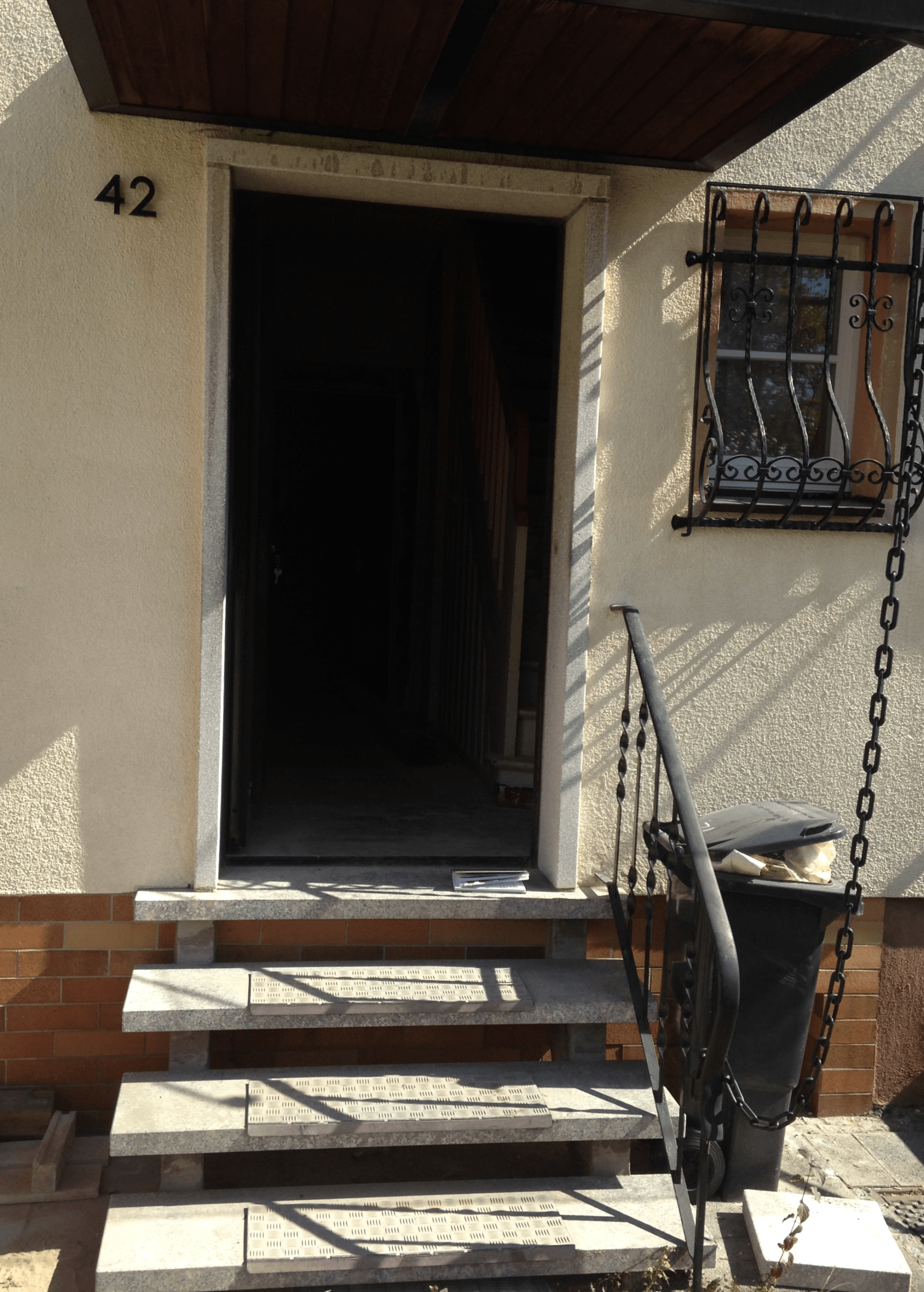 Sandstein Eingang Umrandung