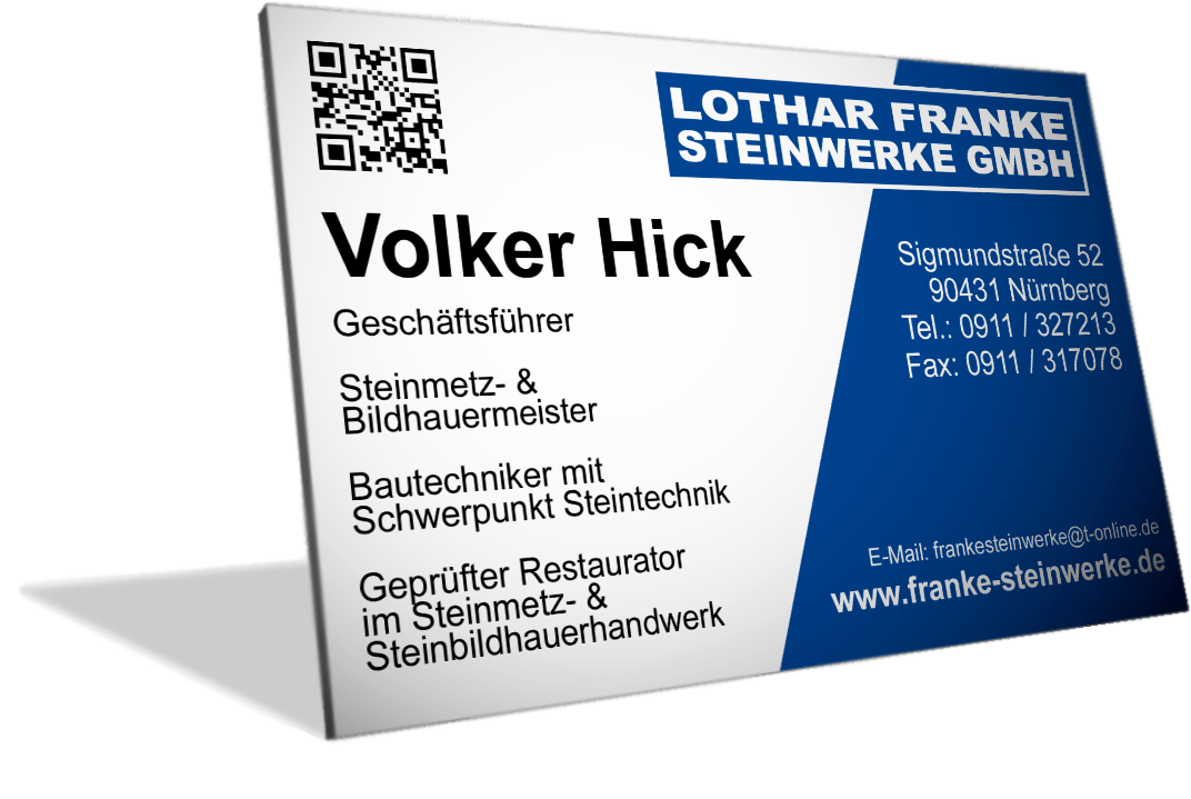 Visitenkarte Volker Hick