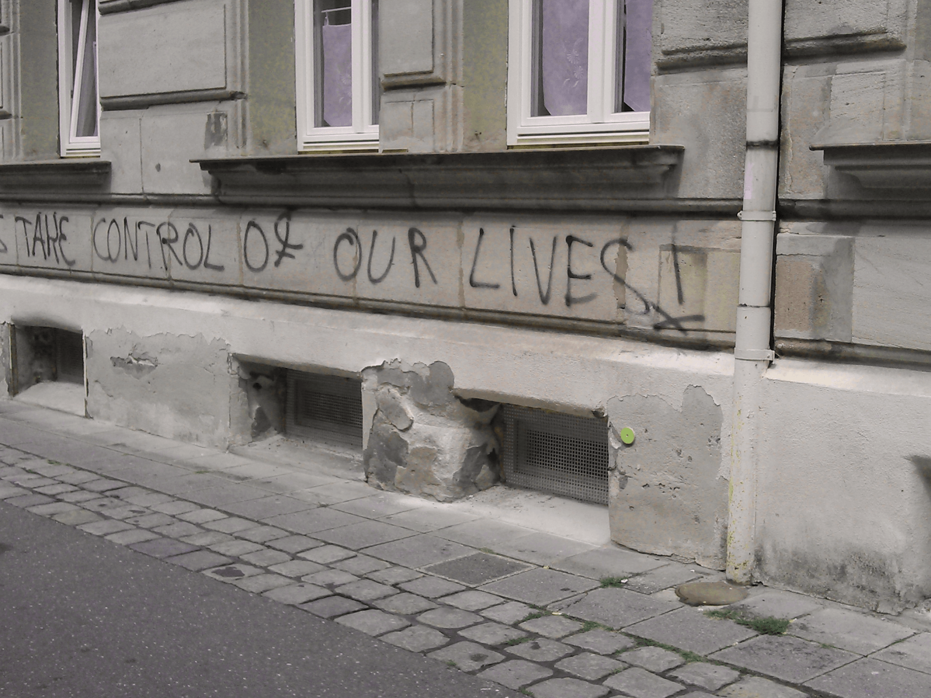 Sandstein Graffiti Entfernung