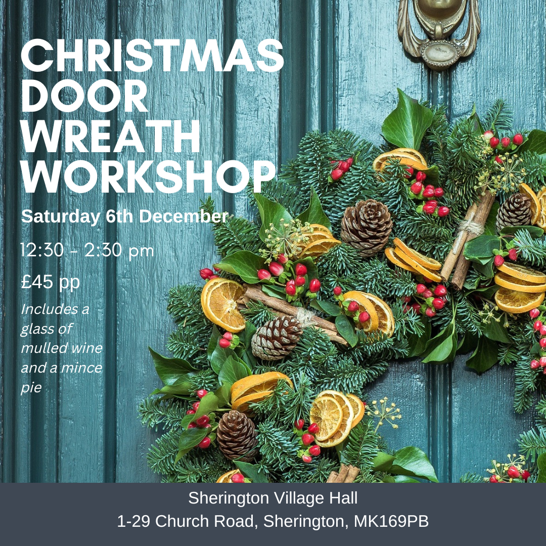 Christmas wreath workshop in Sherington