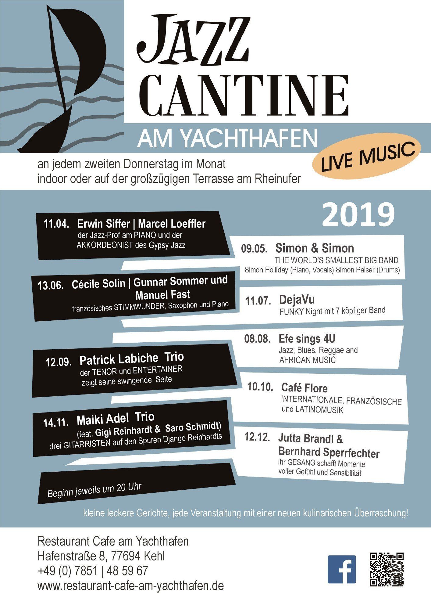 Jazz Cantine - am Yachthafen Kehl Restaurant Café am Yachthafen 77694 Kehl Gunnar Sommer