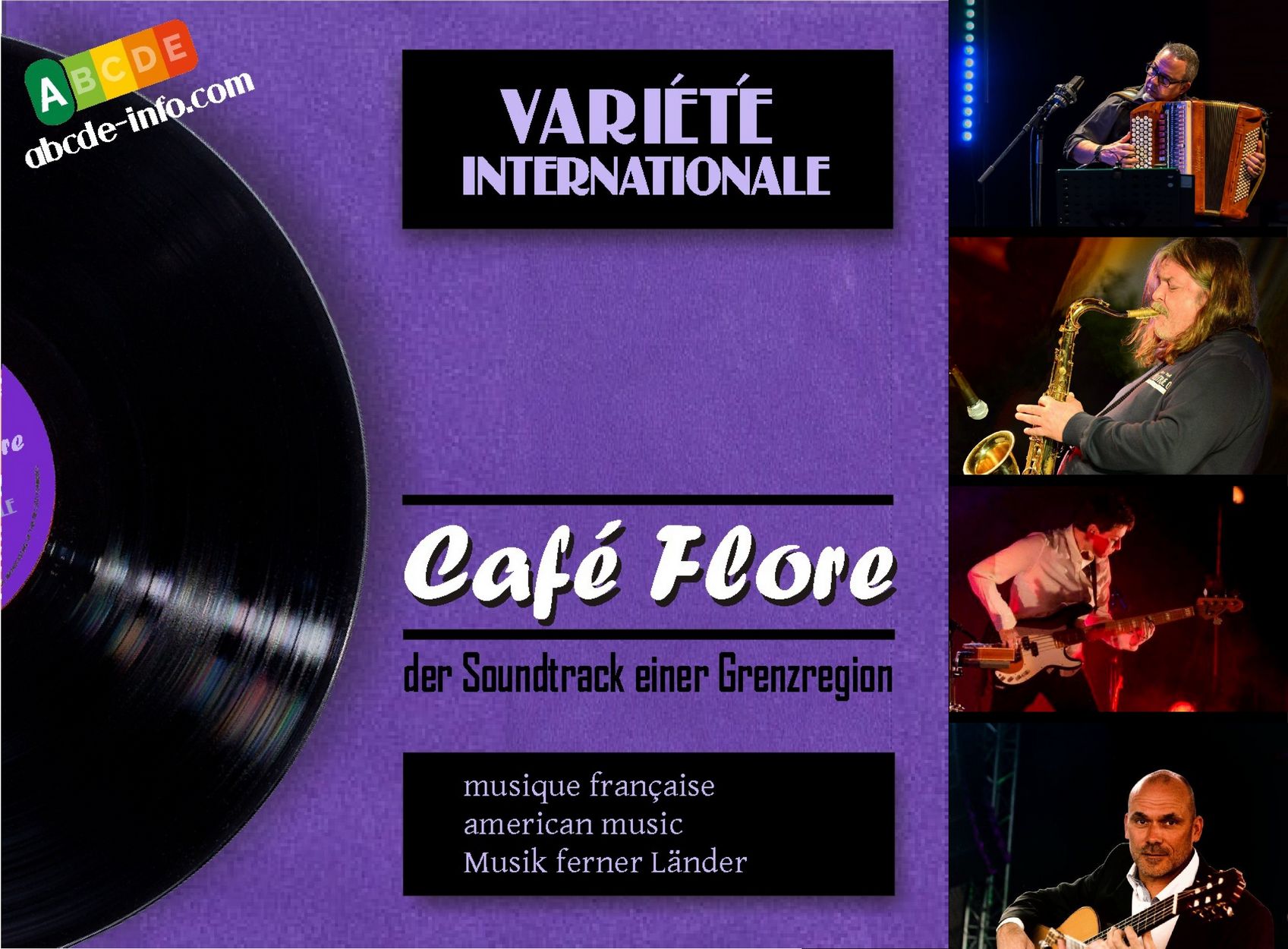 Café Flore ABCDE Café Flore Gunnar Sommer Jean-Michel Eschbach Anne List Klaus Leopold Jazz Cantine Yachthafen Kehl Band