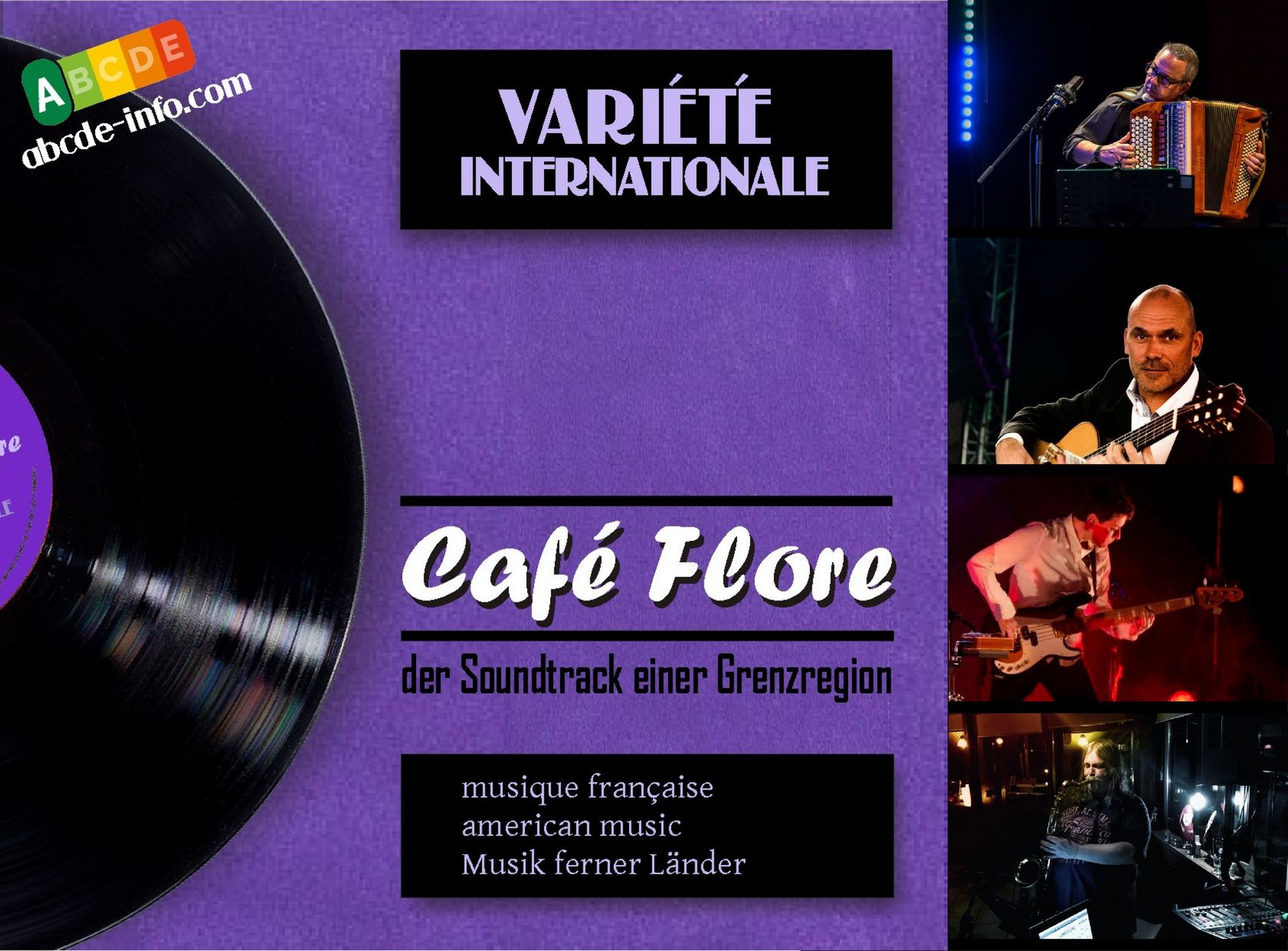 Saxophon Akkordeon Kontrabass Gizarre Jazz Pop Latin Musette Chanson