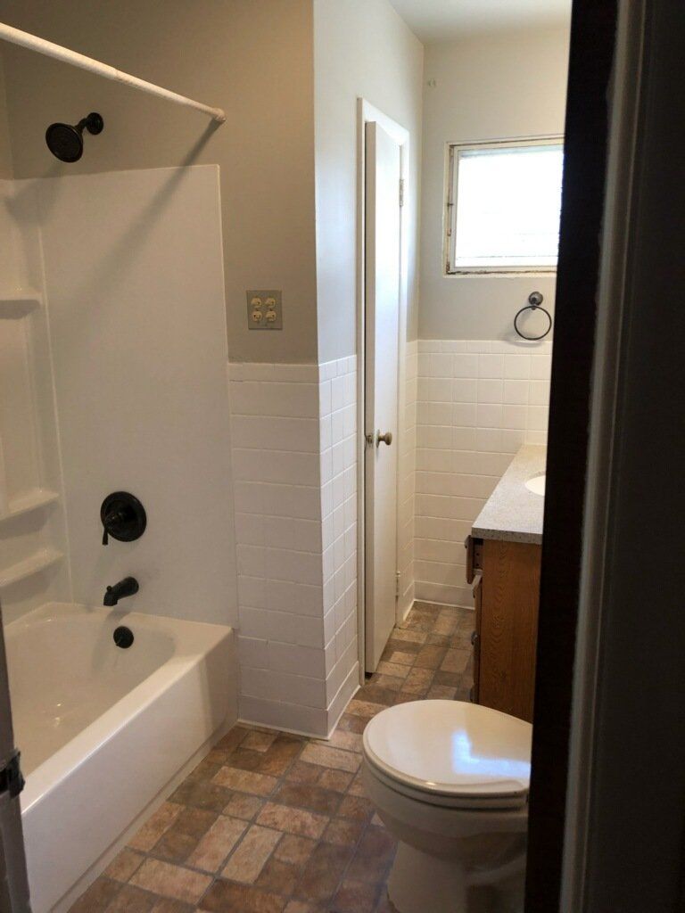 shower tub and wall tiles in glenside bathroom remodel