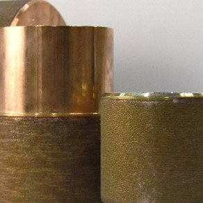 rundes Werkstück mit aufgebrachter Schicht mittels Laserauftragschweißen