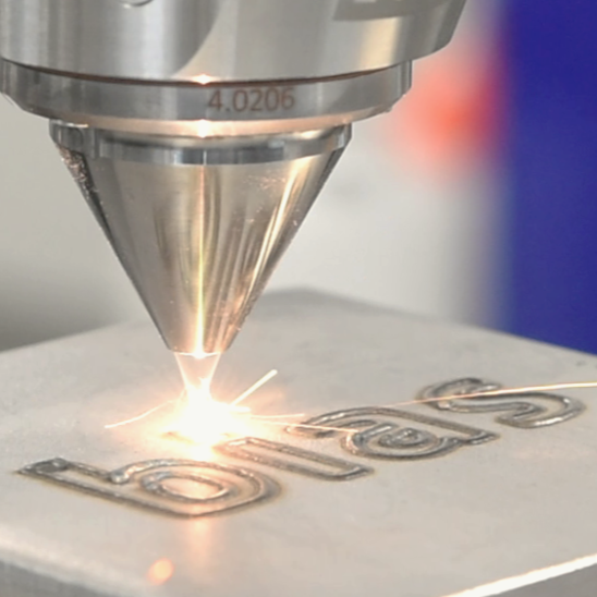 Laser erzeugt BIAS Schriftzug