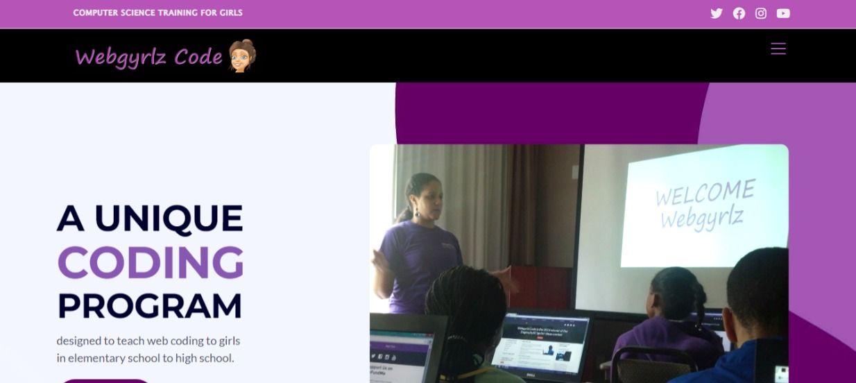 Webgyrlz Code website design by JMB Designs LLC