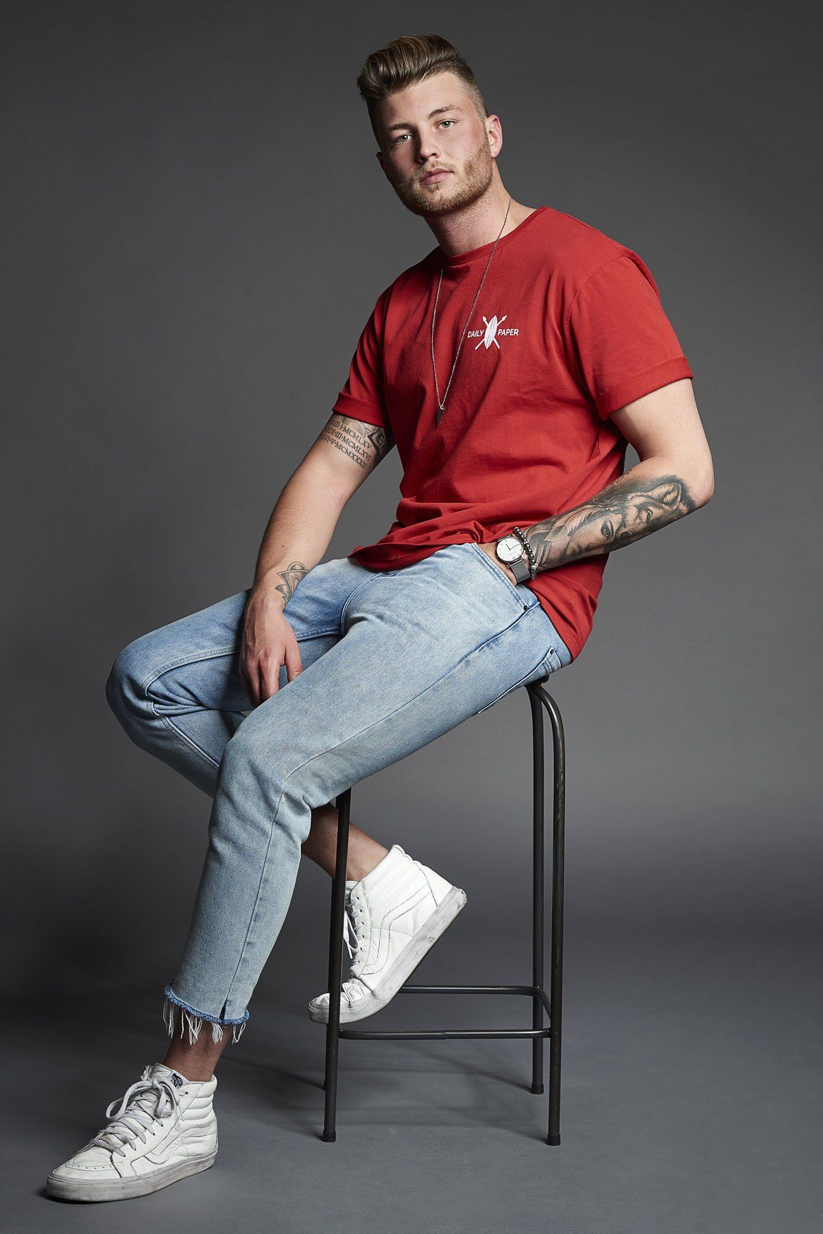 Kampagnen Fotografie Kampagnenshooting Werbeaufnahme Werbefotografie Textilfotografie Model Outfit Textilien Mann Modelshooting