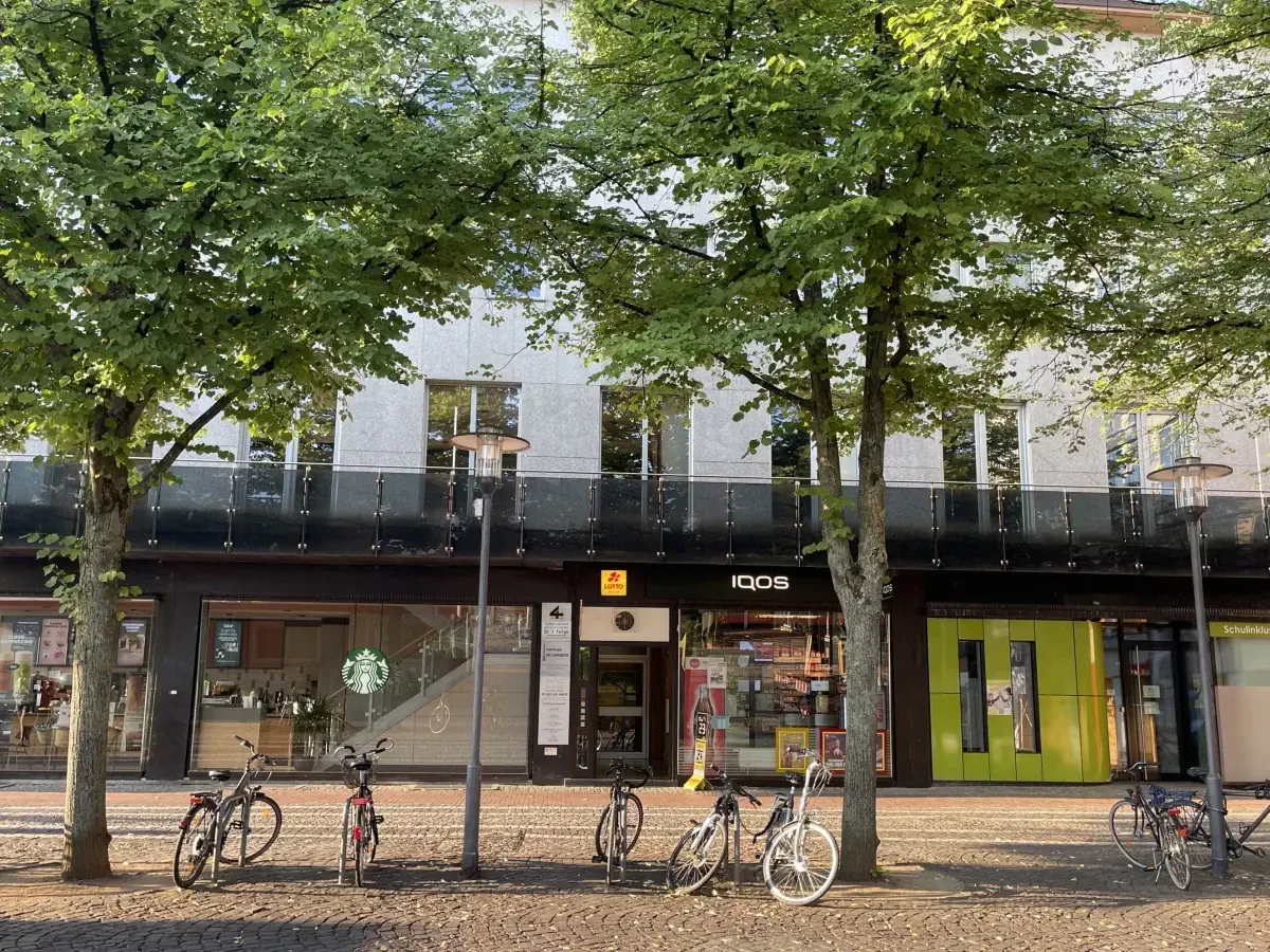 Außenansicht Hauseingang der Radiologie am Luisenplatz in Darmstadt Außenansicht Hauseingang der Radiologie am Luisenplatz in Darmstadt