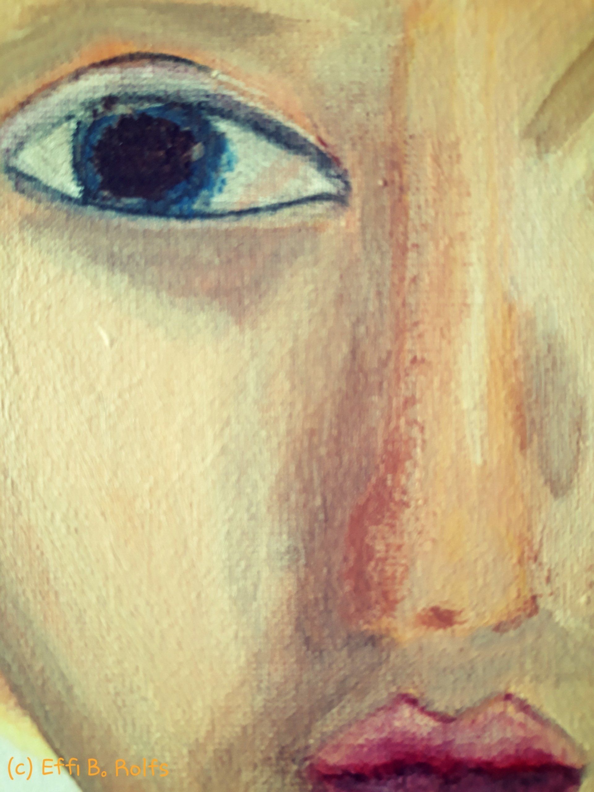 Ausschnitt gemaltes Bild von Effi B. Rolfs