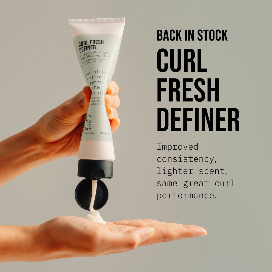 Can be used on damp and dry hair Callie Leonor recommends AG Care Curl Fresh Definer Silicone - Free Soft Hold Styling Cream