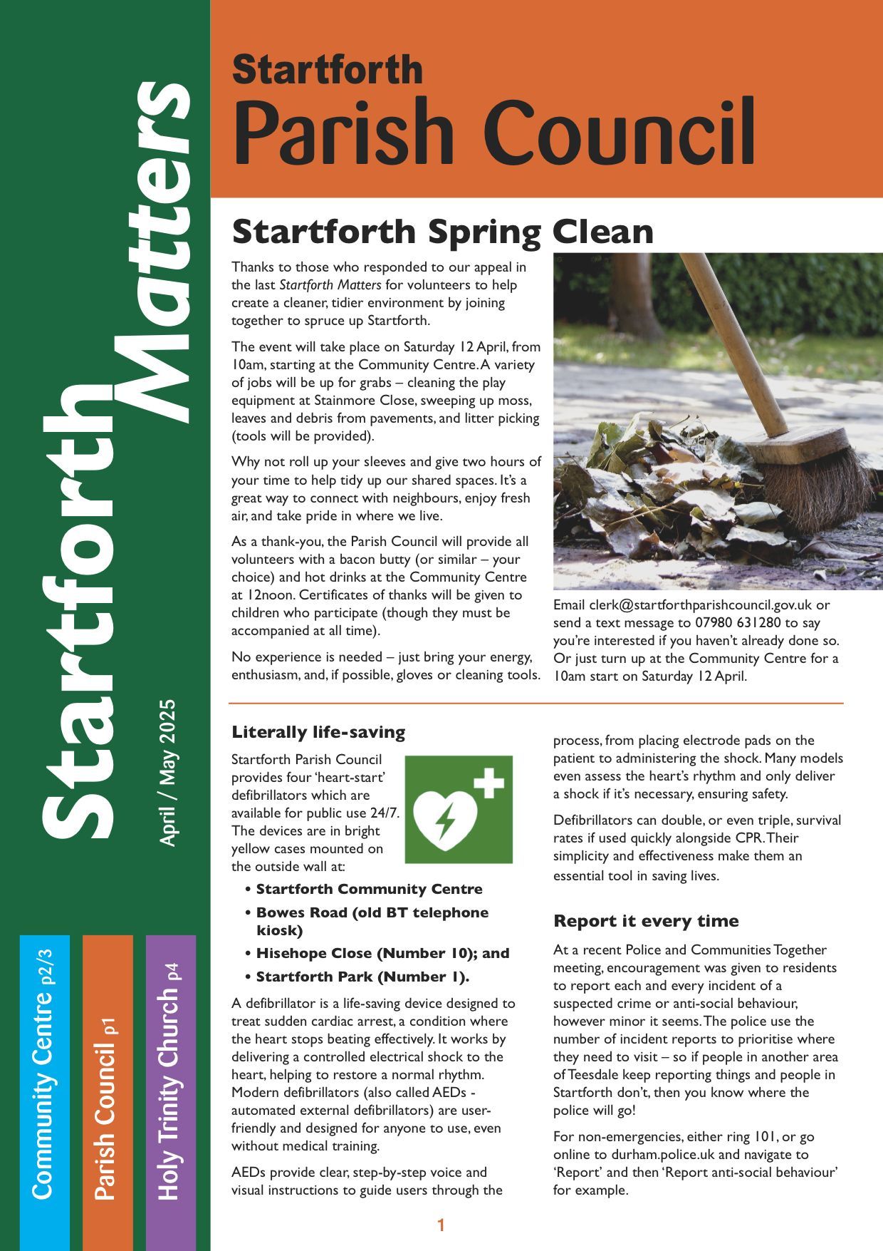 Cover of Startforth Matters - April/May 2025