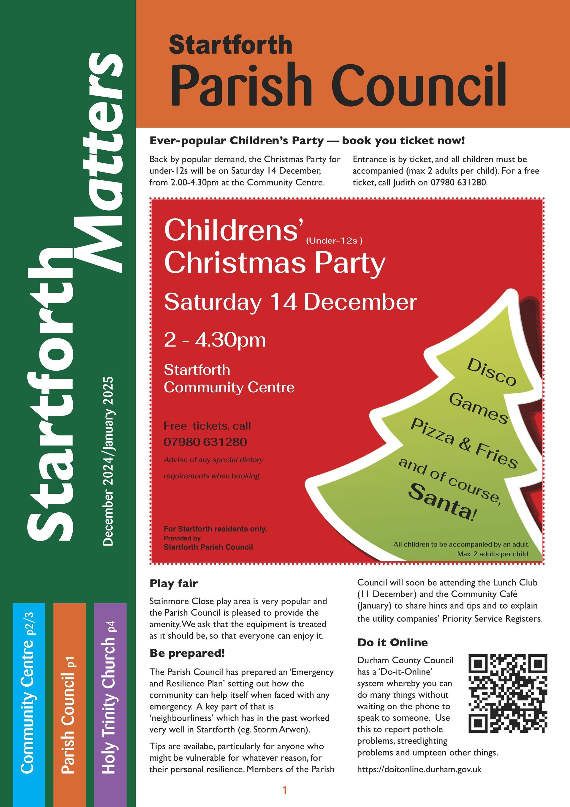 Cover of Startforth Matters - December 2024/January 2025
