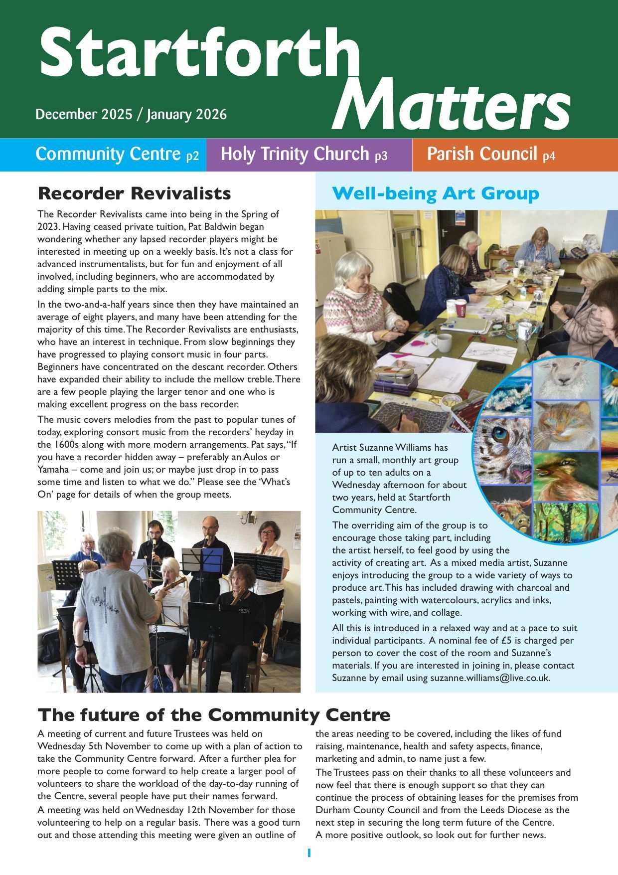 Cover of Startforth Matters - December 2025/January 2026