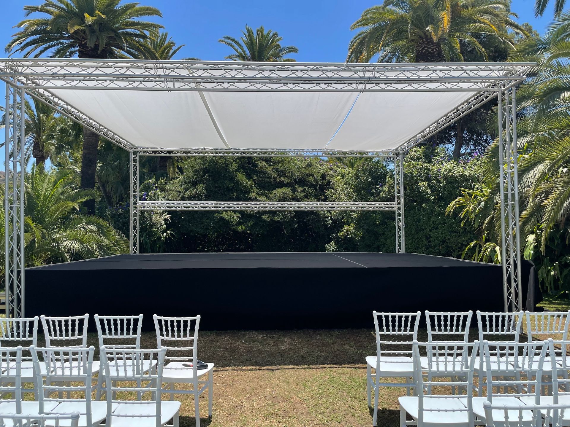 Instalacion de fondo de escenario con impresion en malaga