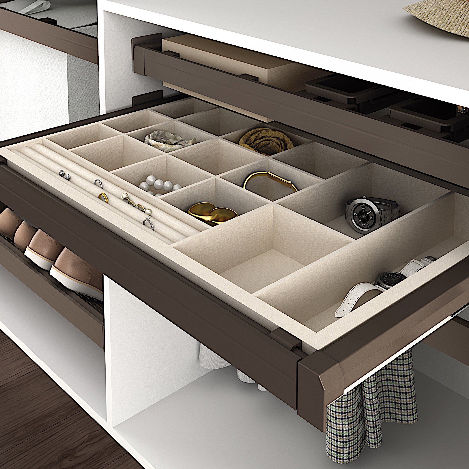 Portaoggetti armadio