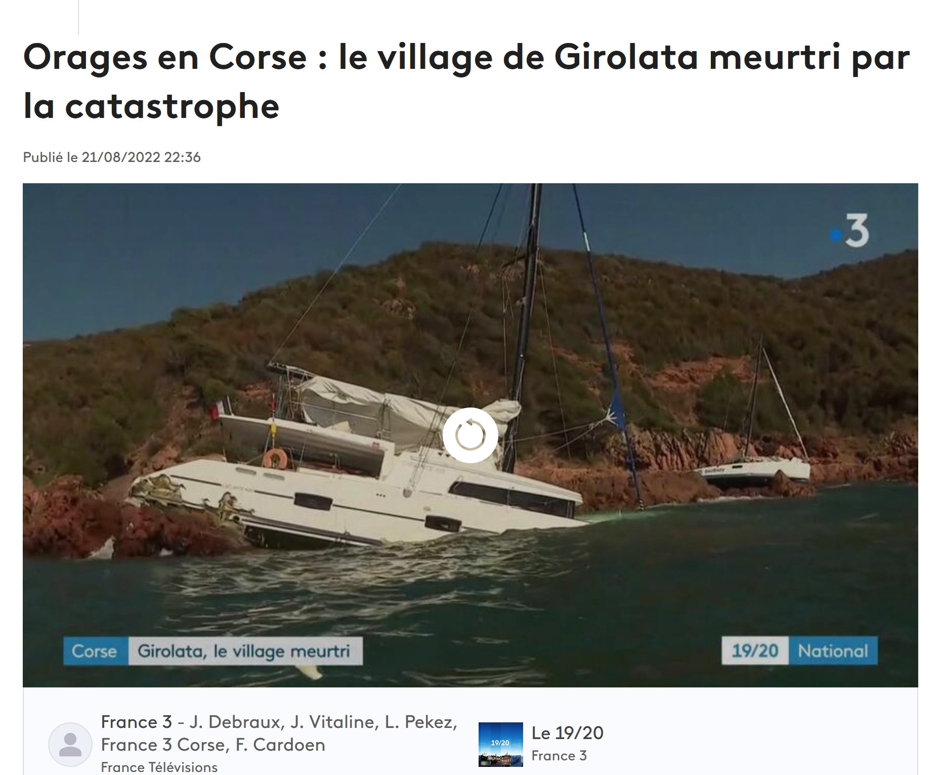 france tv insulairdrone girolata tempête drone corse