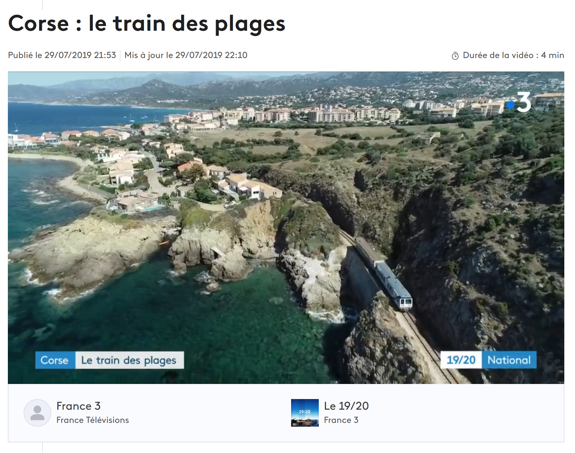 PETIT TRAIN BALAGNE CORSE INSULAIRDRONE DRONE PRESSE JOURNALISME