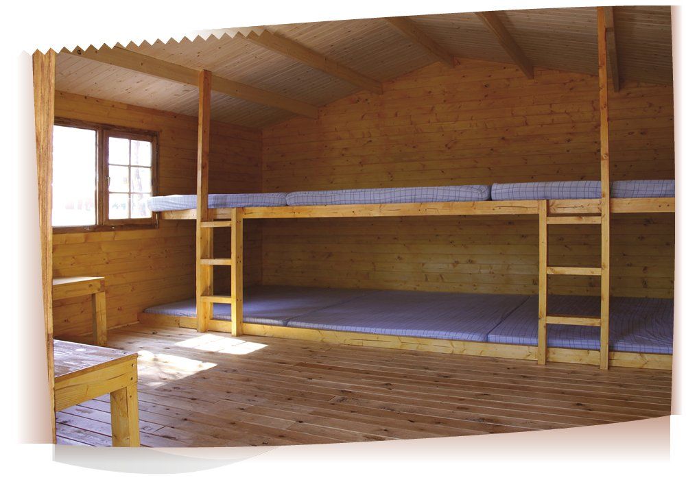 Cabañas Escalona. Cabaña, vista general interior