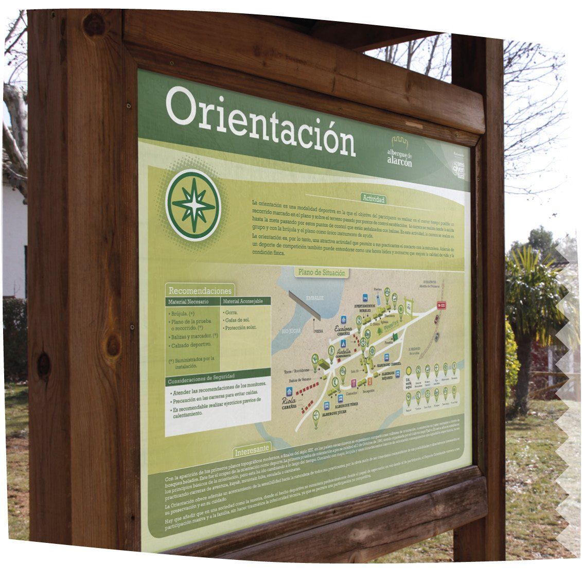 Panel de la actividad de Orientación