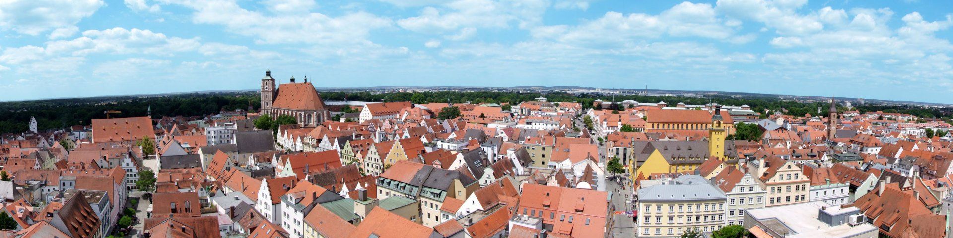 Blick über die Altstadt von Ingolstadt